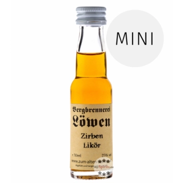 Löwen: Zirben-Likör / 25% Vol. / 0,02 Liter - Flasche