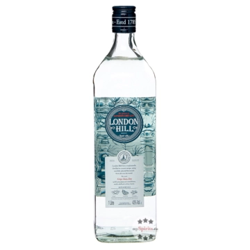 London Hill London Dry Gin / 43 % Vol. / 1,0 Liter-Flasche