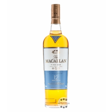 Macallan 12 Years Old Fine Oak Highland Single Malt Scotch Whisky – Triple Cask Matured / 40 % vol. / 0,7 Liter-Flasche