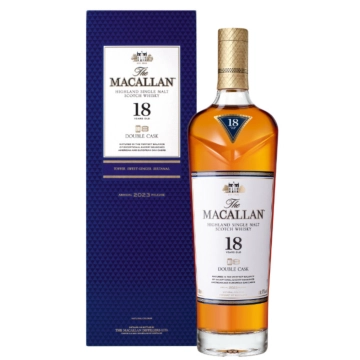The Macallan 18 Years Double Cask Highland Single Malt Scotch Whisky / 43 % vol / 0,7 Liter in Geschenkbox