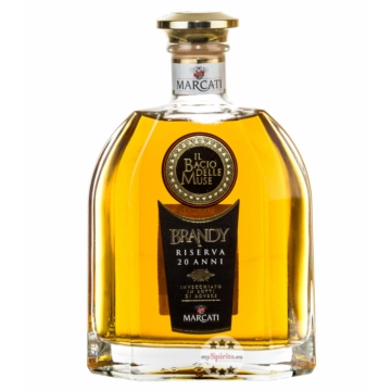 Marcati Brandy 20 Jahre „Il Bacio delle Muse“ / 40 % Vol. / 0,7 Liter-Flasche