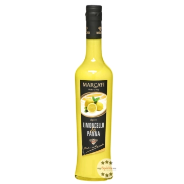 Marcati: Crema Limoncello & Panna Likör / 17 % vol / 0,5 Liter-Flasche