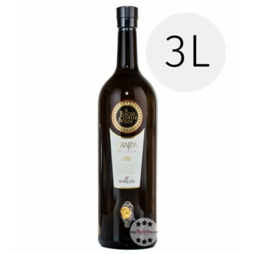 Marcati Grappa Riserva Magnum „Il Bacio delle Muse“ / 40 % Vol. / 3 Liter-Flasche mit Zapfhahn