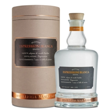 Marzadro Grappa Espressioni Bianca / 43 % Vol. / 0,7 Liter-Flasche
