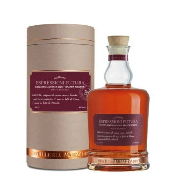 Marzadro Grappa Espressioni Futura / 46 % Vol. / 0,35 Liter-Flasche in Geschenkbox