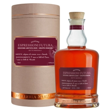 Marzadro Espressioni Futura Edition / 44 % Vol. / 0,7 Liter-Flasche in Geschenk-Dose