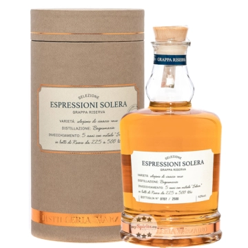 Marzadro: Grappa Espressioni Solera 0,7 - limitierte Auflage im edlen Holzrahmen