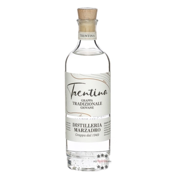 Marzadro: Grappa La Trentina Tradizionale / 41 % Vol. / 0,2 Liter-Flasche