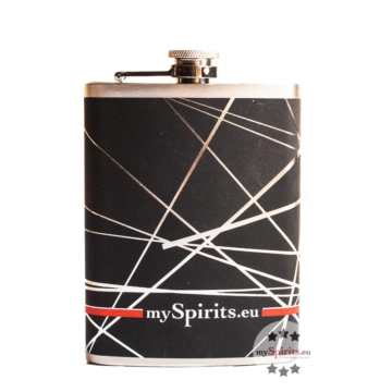 mySpirits Flachmann ohne Füllung / 0,2 Liter-Edelstahlflachmann / H: ca. 13,5 cm, B: 9,5 cm