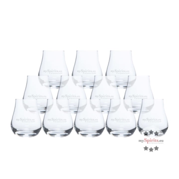 mySpirits Nosing Glas Zwölferpack - 12 Tasting-Gläser für Whisky & Rum