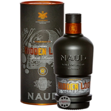 Naud Hidden Loot Dark Reserve Spiced (Rum-Basis) / 41 % Vol. / 0,7 Liter-Flasche in Geschenkdose