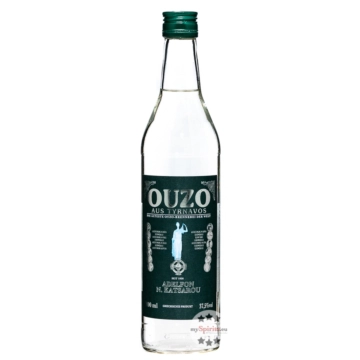 Katsaros Ouzo Tirnavou green / 37,5 % vol / 0,7 Liter-Flasche