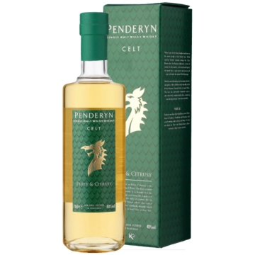 Penderyn Celt Single Malt Welsh Whisky / 41 % Vol. / 0,7 Liter-Flasche in Geschenkbox