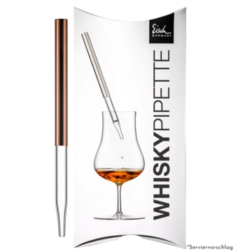 Eisch Whisky-Pipette Gentleman Kupfer im Geschenkkarton / L: 170 mm, &Oslash; 8 mm