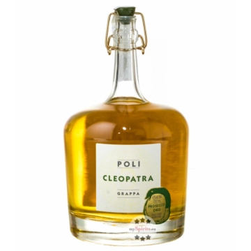 Poli Grappa Cleopatra Prosecco Oro / 40 % Vol. / 0,7 Liter-Flasche in Geschenkdose