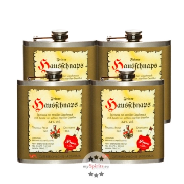 Prinz Flachmann 4er Set Hausschnaps