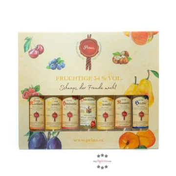 Prinz: Geschenk-Set Die kleinen Fruchtigen / 34 % Vol. / 7 x 0,04 Liter-Flaschen