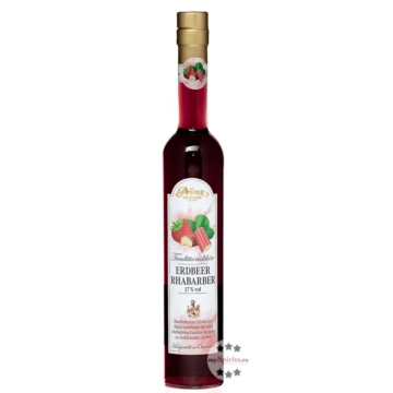 Prinz: Erdbeer-Rhabarber-Likör / 17 % Vol. / 0,5 Liter - Flasche