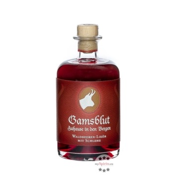 Prinz Gamsblut – Waldbeeren-Likör mit Schlehe / 23 % Vol. / 0,5 Liter-Flasche