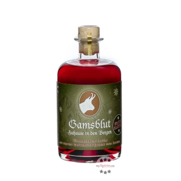 Prinz: Gamsblut Waldbeeren-Lik&ouml;r Winter Edition / 23 % Vol. / 0,5 Liter-Flasche