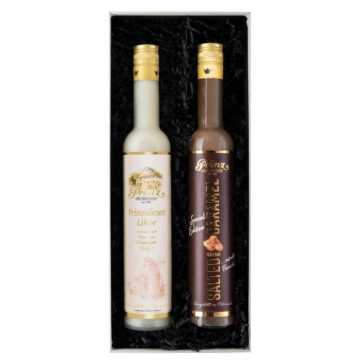 Prinz Geschenkset "Cream Genuss" Cremige Liköre / 15 & 17 % Vol. / 2 x 0,5 Liter in Geschenkbox