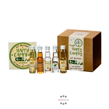 Prinz Geschenkset Happy Camping Miniaturen-Probierset / 34-41 % Vol. / 25 x 0,02 Liter-Flaschen in Box