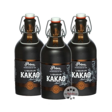 3 x Prinz Nobilant Kakao Liqueur / 37,7 % Vol. / 3 x 0,5 Liter-Flasche 
