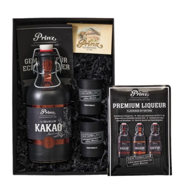 Prinz: Geschenk-Set "Nobilant Männerbox" Kakao / 37,7 % Vol. / 0,5 Liter-Flasche