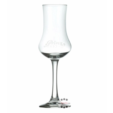 Prinz: Original Schnapskelch: Schnaps Glas in Kelchform mit Gravur und Eichstrich