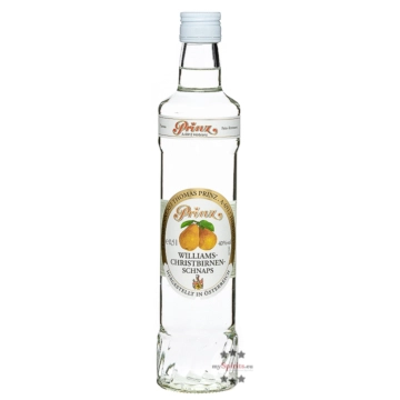 Prinz: Williams-Birnen-Schnaps / 40% Vol. / 0,5 Liter - Flasche