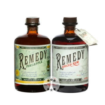 Remedy Set mit Spiced & Pineapple / 40 &ndash; 41,5 % Vol. / 2 x 0,7 Liter-Flasche