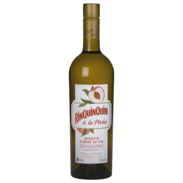Distilleries et Domaines de Provence: RinQuinQuin à la Pêche Apéritif / 15 % Vol. / 0,75 Liter-Flasche in Geschenkbox