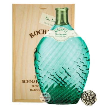 Rochelt Der Inntaler – Cuvée aus Williamsbirne, Quitte & Waldhimbeer / 50 % Vol. / 0,35 Liter-Flasche in Holzkiste
