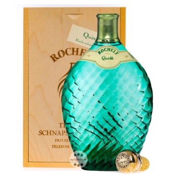 Rochelt Quitte – Edler Quittenbrand aus Österreich / 50 % vol. 0,35 Liter-Flasche in Holzkiste