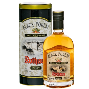 Rothaus: Black Forest Single Malt Whisky / 43 % vol. / 0,7 Liter-Flasche in Geschenk-Dose