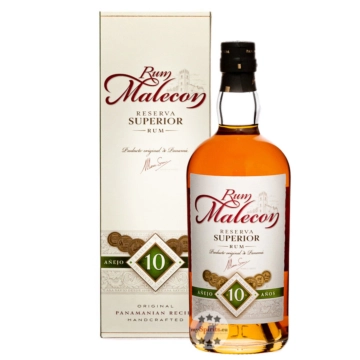 Rum Malecon 10 Years Old Reserva Superior / 40 % Vol. / 0,7 Liter-Flasche in Geschenkkarton