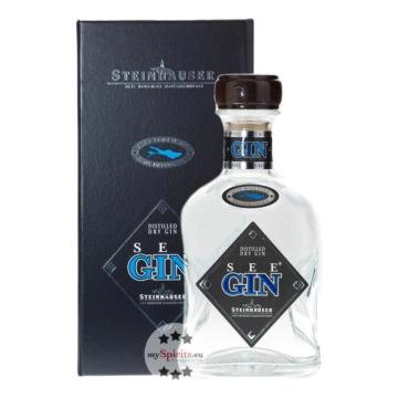 Steinhauser See Gin – Bodensee Dry Gin / 48 % vol. / 0,7 Liter-Flasche in Geschenk-Box