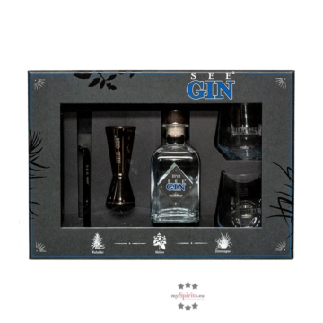 Steinhauser: SeeGin Blue Bar Set / 48 % Vol. / 0,35 Liter-Flasche in Geschenkbox