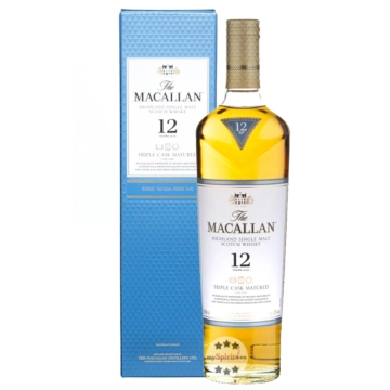 Macallan 12 Jahre Triple Cask Highland Single Malt Scotch Whisky / 40 % Vol. / 0,7 Liter-Flasche in Geschenkkarton