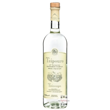 Katsaros Tsipouro of Tyrnavos Katsaros Family / 42 % vol / 0,7 Liter-Flasche