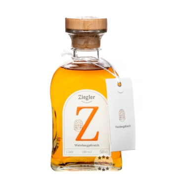 Ziegler Weinbergpfirsich Likör / 18 % Vol. / 0,35 Liter-Flasche
