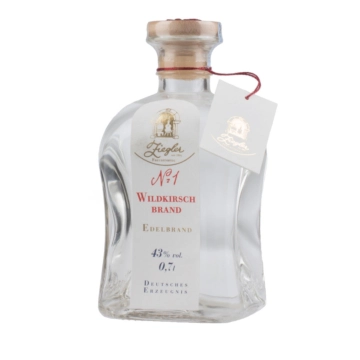Ziegler Nr. 1 Wildkirsch Brand - Obst Edelbrand aus Wild-Kirschen / 43 % vol. / 0,7 Liter-Flasche