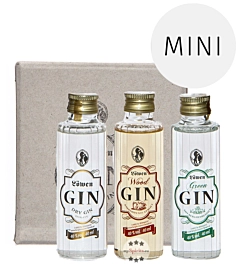 L&ouml;wen: Gin Miniaturen Probierset / 40 % Vol. / 3 x 0,04 Liter-Flasche 