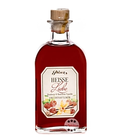 Prinz Hei&szlig;e Liebe Lik&ouml;r Himbeer & Vanille Sommerlik&ouml;r / 16 % vol / 0,5 Liter-Flasche