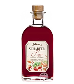 Prinz Scharfer Kuss Lik&ouml;r Erdbeer & rosa Pfeffer Sommerlik&ouml;r / 16 % vol / 0,5 Liter-Flasche