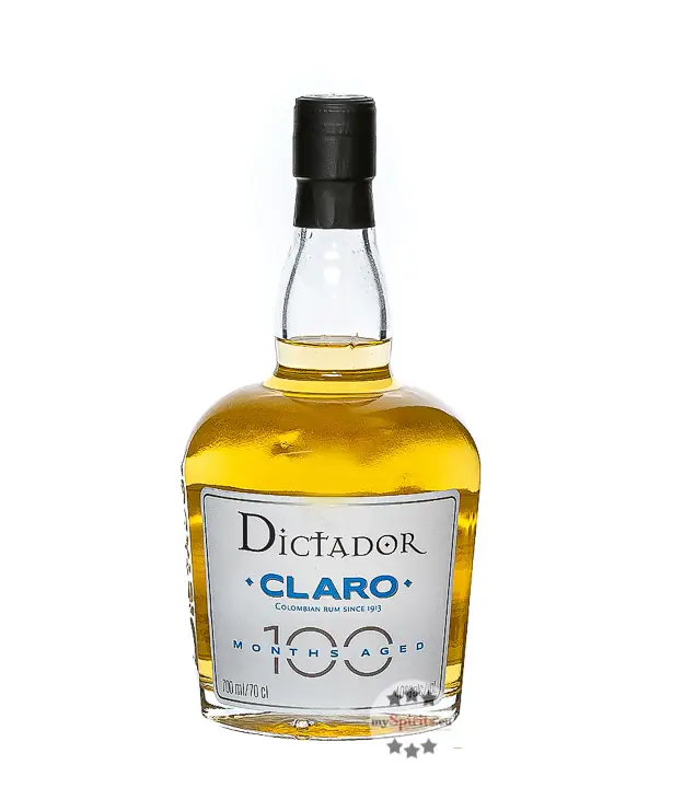 Dictador Claro 100 Months Aged Colombian Rum / 40 % Vol. / 0,7 Liter-Flasche