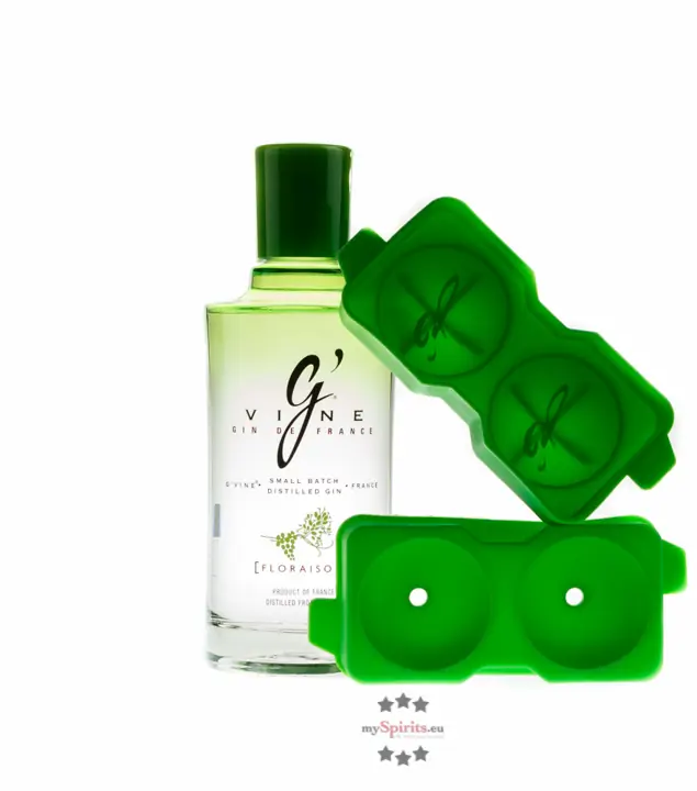 G‘Vine Floraison Gin Geschenkset – Erfrischender Gin mit Weinblüte aus Frankreich / 40 % vol. 0,7 Liter-Flasche