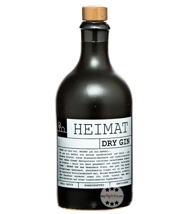 Heimat Dry Gin Small Batch / 43 % Vol. / 0,5 Liter-Flasche