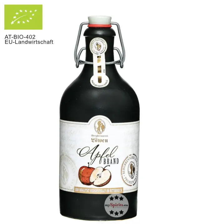 Löwen Apfelbrand Bio / 40 % vol / 0,5 Liter-Flasche