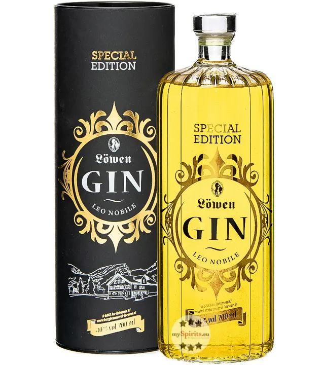 Bergbrennerei Löwen Gin Leo Nobile Special Edition / 40 % Vol. / 0,7 Liter-Flasche